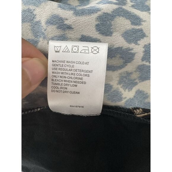 C Wonder  tunic animal print  blouse size S‎ Women Long Sleeve - Picture 9 of 9